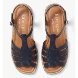 Kate spade wonder fisherman Sandals in navy blue